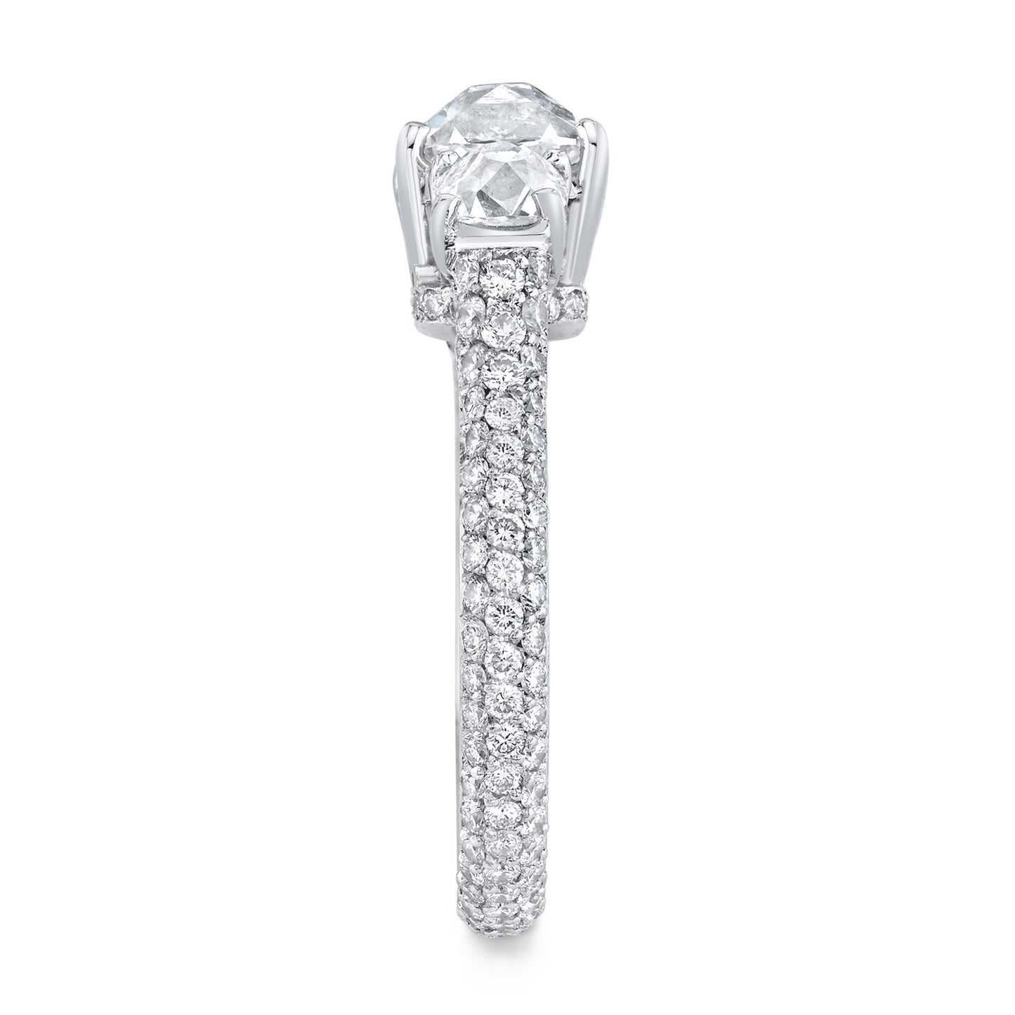 NEIL LANE CUSHION BRILLIANT-CUT DIAMOND, PLATINUM RING