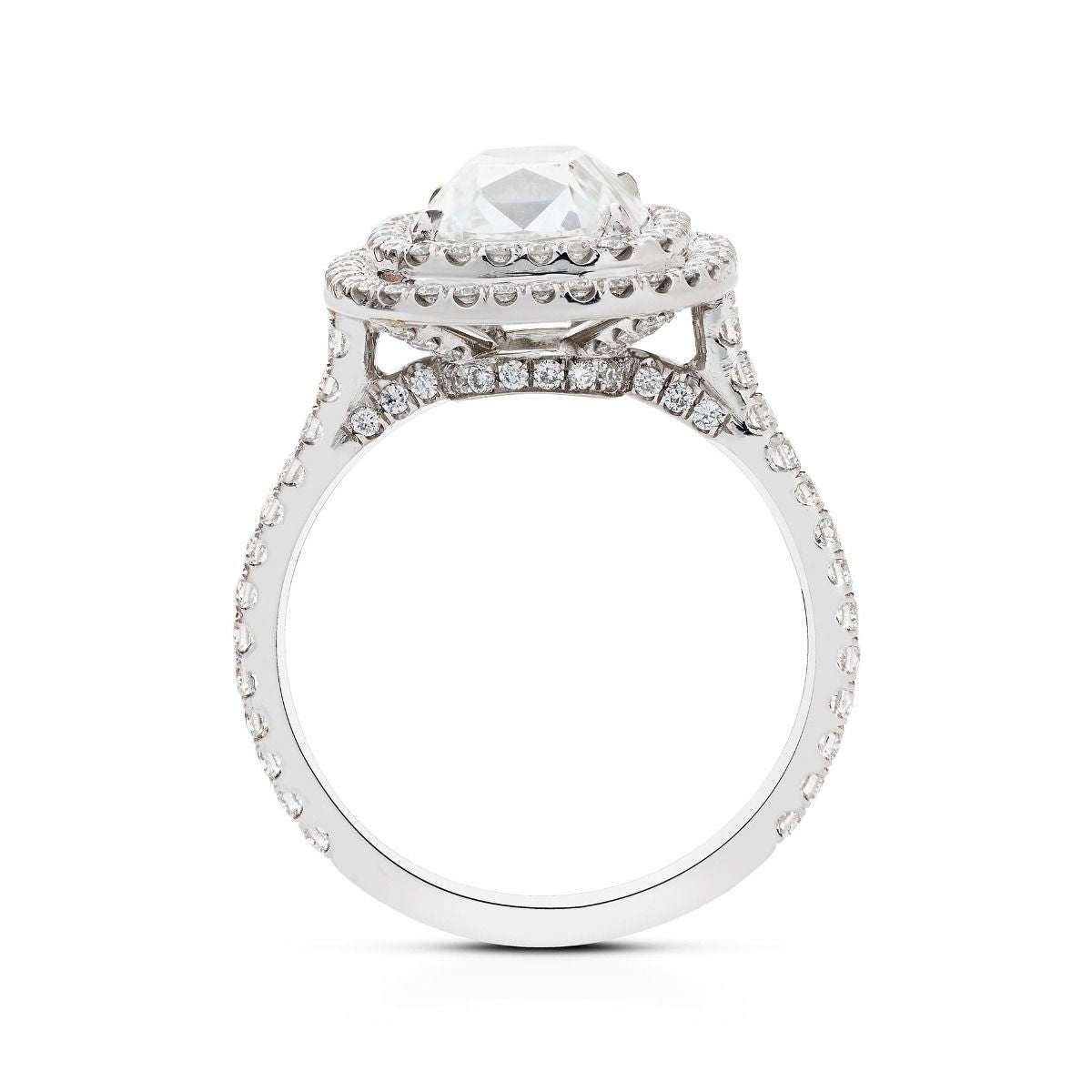 NEIL LANE CUSHION-CUT DIAMOND, PLATINUM ENGAGEMENT RING