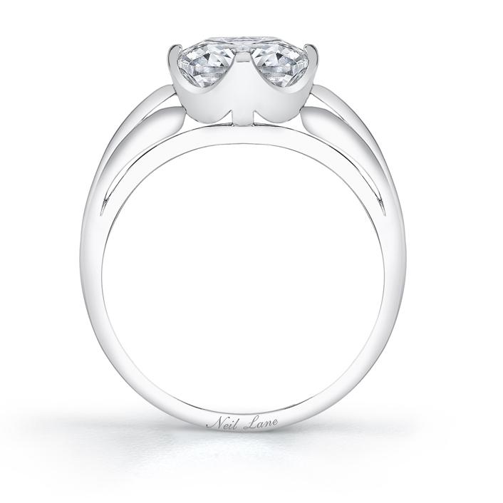 NEIL LANE CUSHION BRILLIANT-CUT DIAMOND, PLATINUM RING