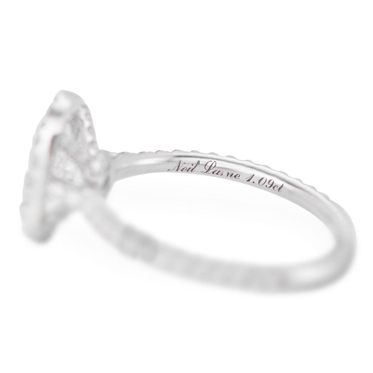 NEIL LANE DIAMOND PLATINUM ENGAGEMENT RING