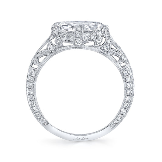 NEIL LANE MODIFIED MARQUISE BRILLIANT-CUT DIAMOND, PLATINUM RING
