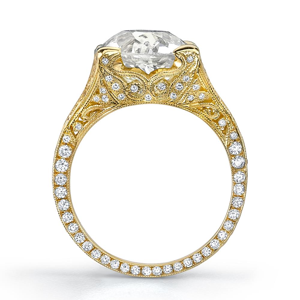 NEIL LANE OLD EUROPEAN BRILLIANT-CUT DIAMOND, 18K YELLOW GOLD RING