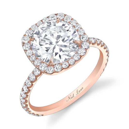 NEIL LANE ROUND CUT, DIAMOND ROSE GOLD RING