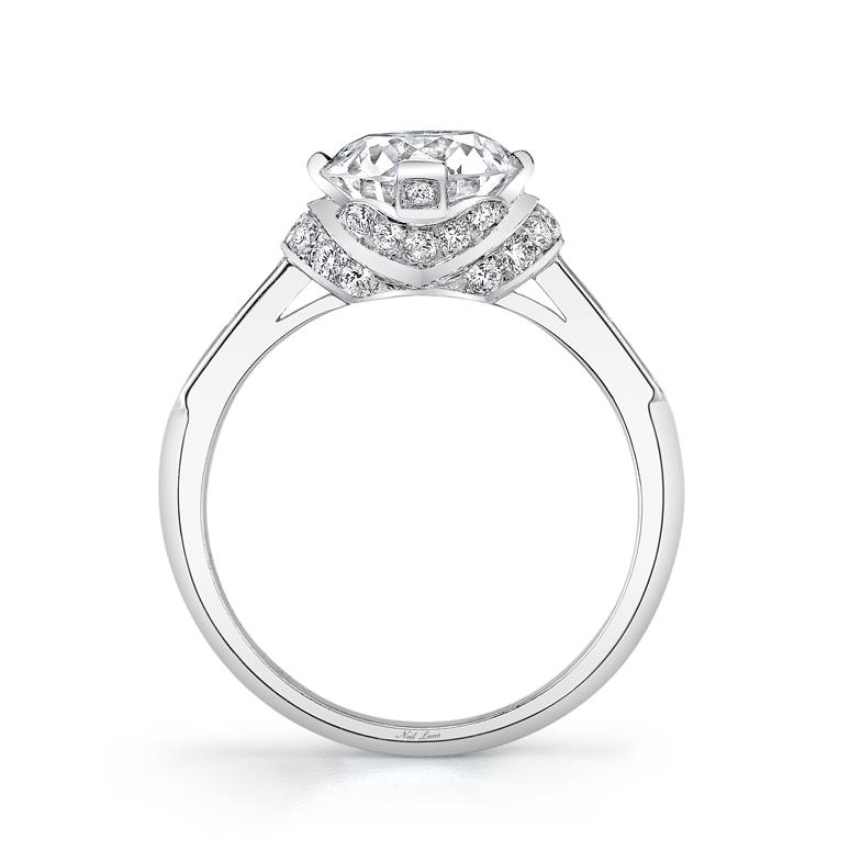 NEIL LANE OLD EUROPEAN-CUT DIAMOND, PLATINUM RING