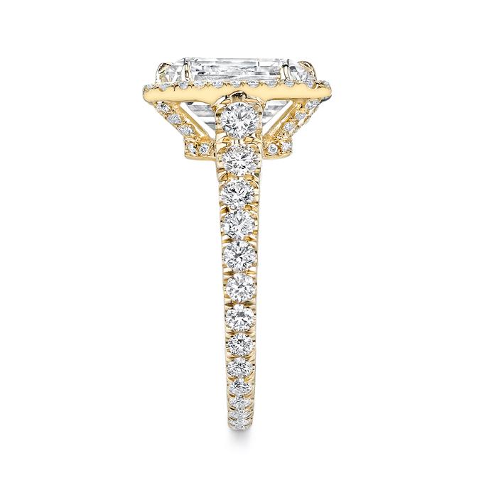 NEIL LANE EMERALD-CUT DIAMOND, 18K YELLOW GOLD RING