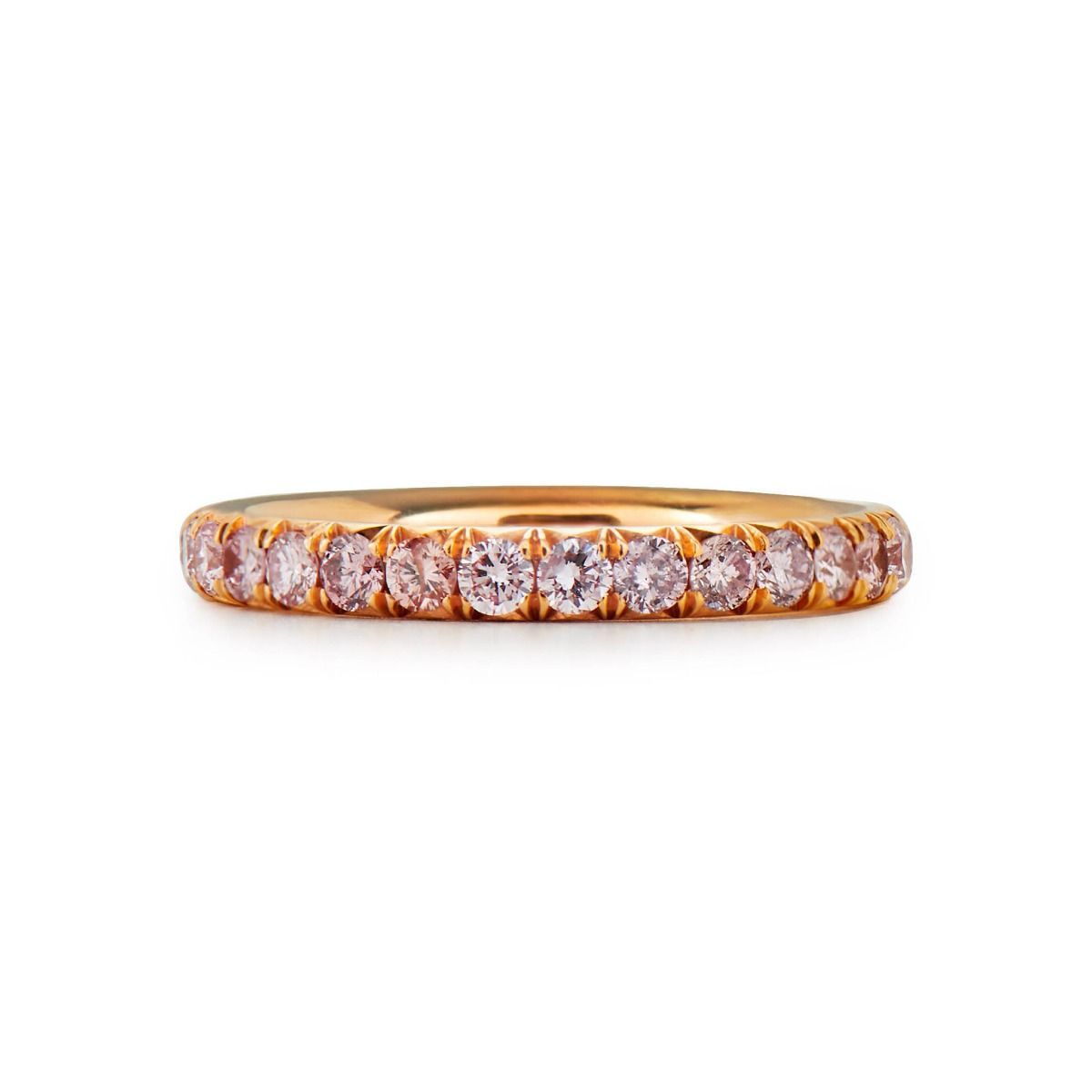 PINK DIAMOND, ROSE GOLD ETERNITY BAND