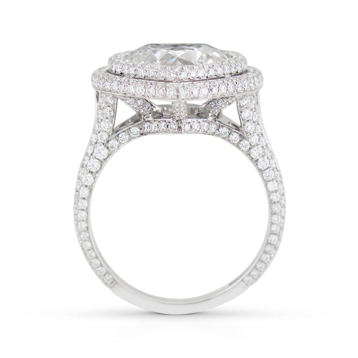 NEIL LANE HEART SHAPED DIAMOND, PLATINUM ENGAGEMENT RING