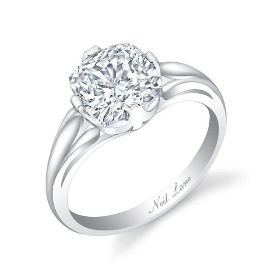 NEIL LANE CUSHION BRILLIANT-CUT DIAMOND, PLATINUM RING