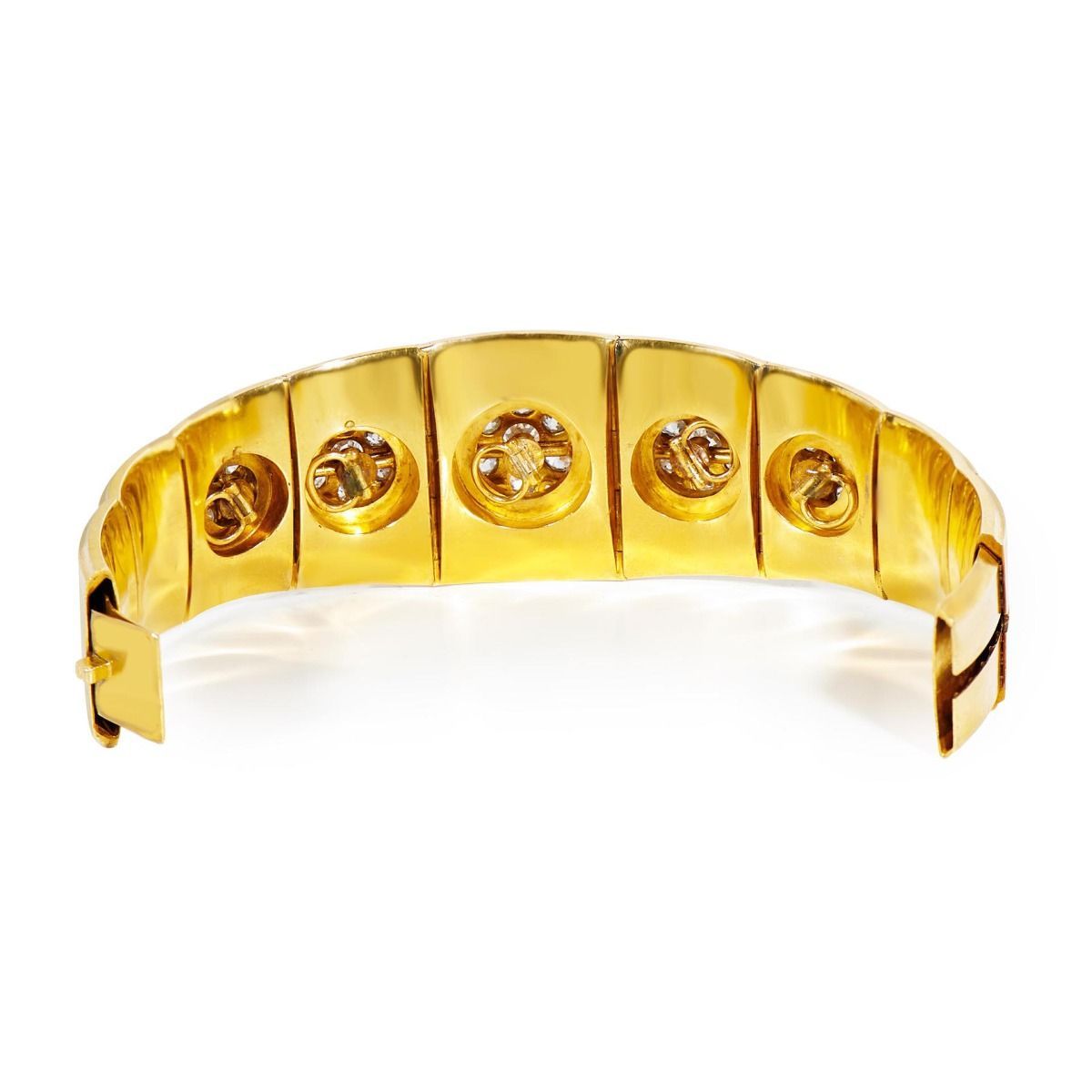 ANTIQUE MELLARIO PARIS DIAMOND, 18K GOLD BRACELET