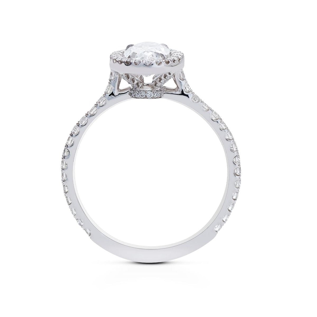 NEIL LANE DIAMOND PLATINUM ENGAGEMENT RING