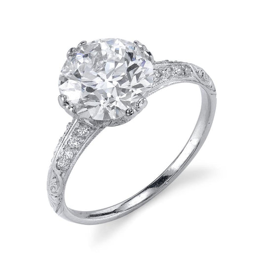 Round Ring in platinum